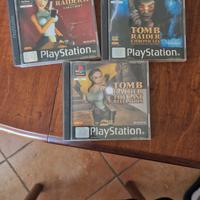 Lotto 3 giochi tomb raider ps1