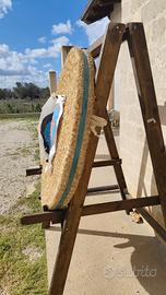 cavalletto per paglione per tiro con larco