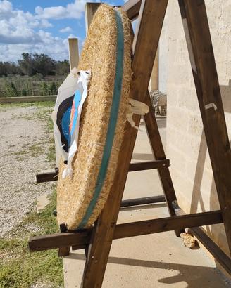 cavalletto per paglione per tiro con larco