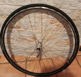 Ruota posteriore bicicletta vintage.