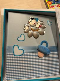 Album porta foto con inserto in argento