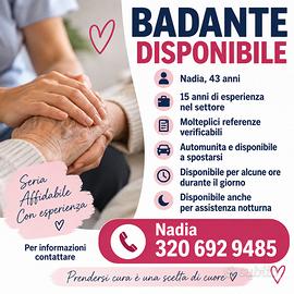 Badante ore o notturna automunita