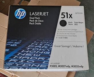 toner originale Hp , conf. 2 toner Q7551XD  51X