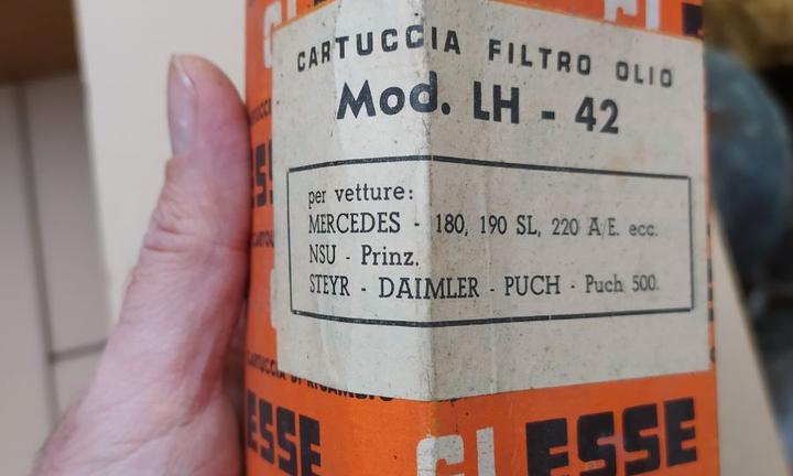 Filtro aria olio gasolio epoca originale VARI
