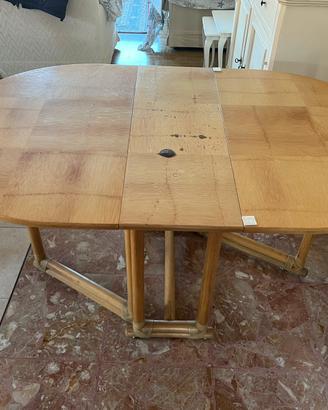 Tavolo pieghevole legno-bambù