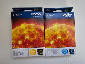 Cartucce Brother LC980Y LC980C - giallo e ciano