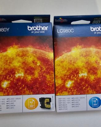 Cartucce Brother LC980Y LC980C - giallo e ciano