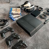 PLAYSTATION 4 + SONY VR + 3 CONTROLLER + 5 GIOCHI