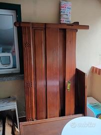 LETTO MATRIMONIALE IN LEGNO ARTIGIANO TOSCANO