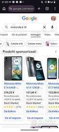 telefono Motorola Androidb E 14 nuovo mai usato