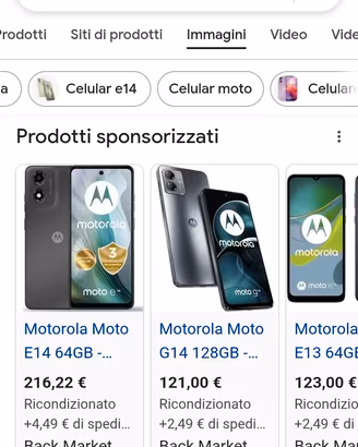 telefono Motorola Androidb E 14 nuovo mai usato