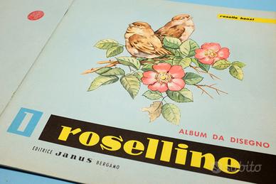 2 Album disegno ROSELLINE anni 50 cornicette 1 e 5