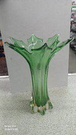 Vaso in vetro verde