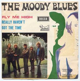 1970-THE MOODY BLUES VINILE 45 GIRI Fly Me High
