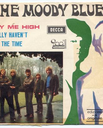 1970-THE MOODY BLUES VINILE 45 GIRI Fly Me High