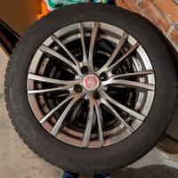 cerchi in lega fiat + gomme invernali Dunlop 