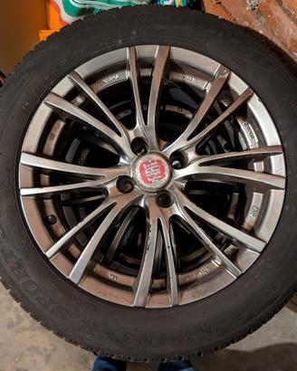 cerchi in lega fiat + gomme invernali Dunlop 