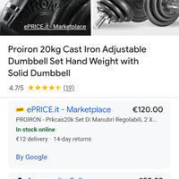 Set Pesi PROIRON da 20 kg
