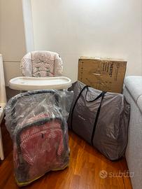Set nascita: Seggiolone + Culla + Passeggino