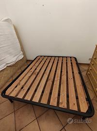 Rete Matrimoniale a doghe in Legno