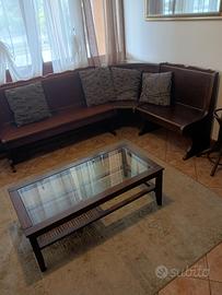 Panca in legno  più tavolo