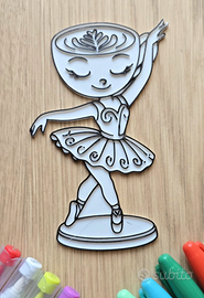 Ballerina Cappuccina da Colorare