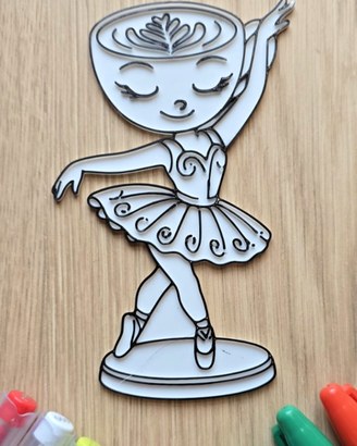 Ballerina Cappuccina da Colorare