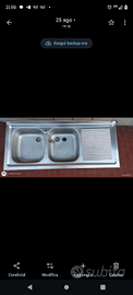 Lavello con gocciolatoio Ariston acciao inox