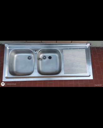 Lavello con gocciolatoio Ariston acciao inox