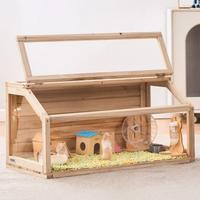 Gabbia per Criceti in Legno Apertura Superiore