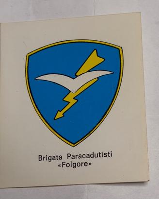 Adesivo Vintage Brigata Paracadutisti Folgore Nuov