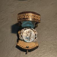 medaglia antica religiosa argento 800
