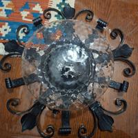 lampada da esterno in ferro battuto