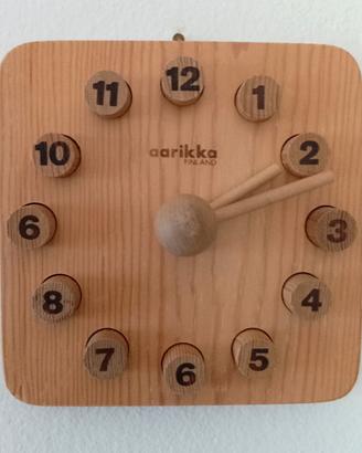 Orologio didattico legno vintage