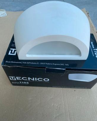 6 Lampade in gesso a muro