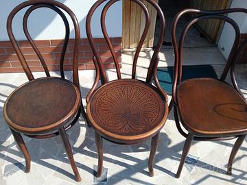 SEDIE LEGNO INCURVATO FINE 800 ARTIGIANATO