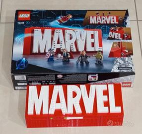 Set LEGO logo MARVEL (76313) già assemblato