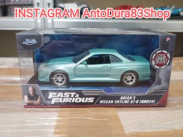 Modellino Nissan Fast & Furious Scala 1:32