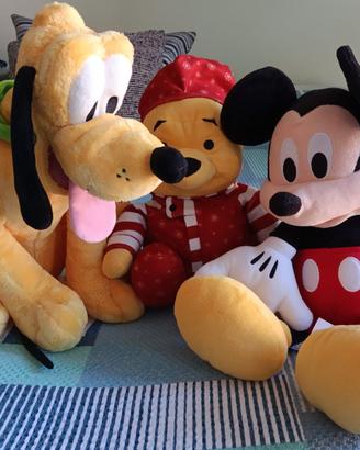 Lotto 3 Peluche Disney Originali