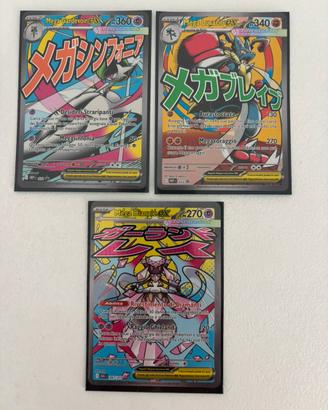 Lotto 3 Carte Pokémon Mega EX