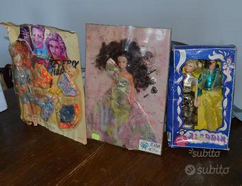 Lotto bambole giocattoli vintage anni 80 Aladdin