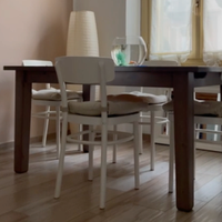 Tavolo allungabile in legno + 4 sedie IKEA