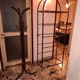 ripiani in ottone brunito e criststalli