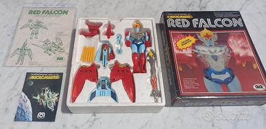robot vintage micronauti Red Falcon 1980