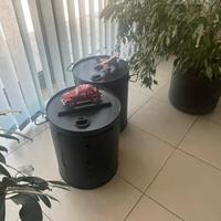 Comodini industrial incavati un fusto oil