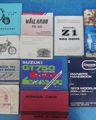 Libretti Uso e Manutenz. Moto Epoca + Honda Z600