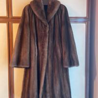 Pelliccia vera di visone lunga
