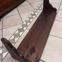 Mensola abete tinta noce