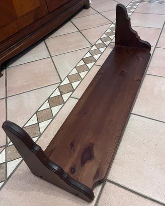 Mensola abete tinta noce