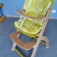 seggiolone evolutivo in legno 